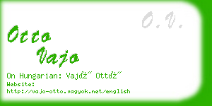 otto vajo business card